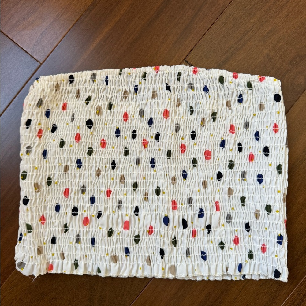Wild Honey Multi-Colored Polka Dot Strapless Top Size XS